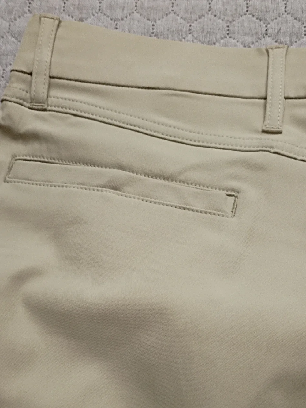 Land's End Chino Pant 33x31 Khaki Performance Fabric Traditional Fit NEW